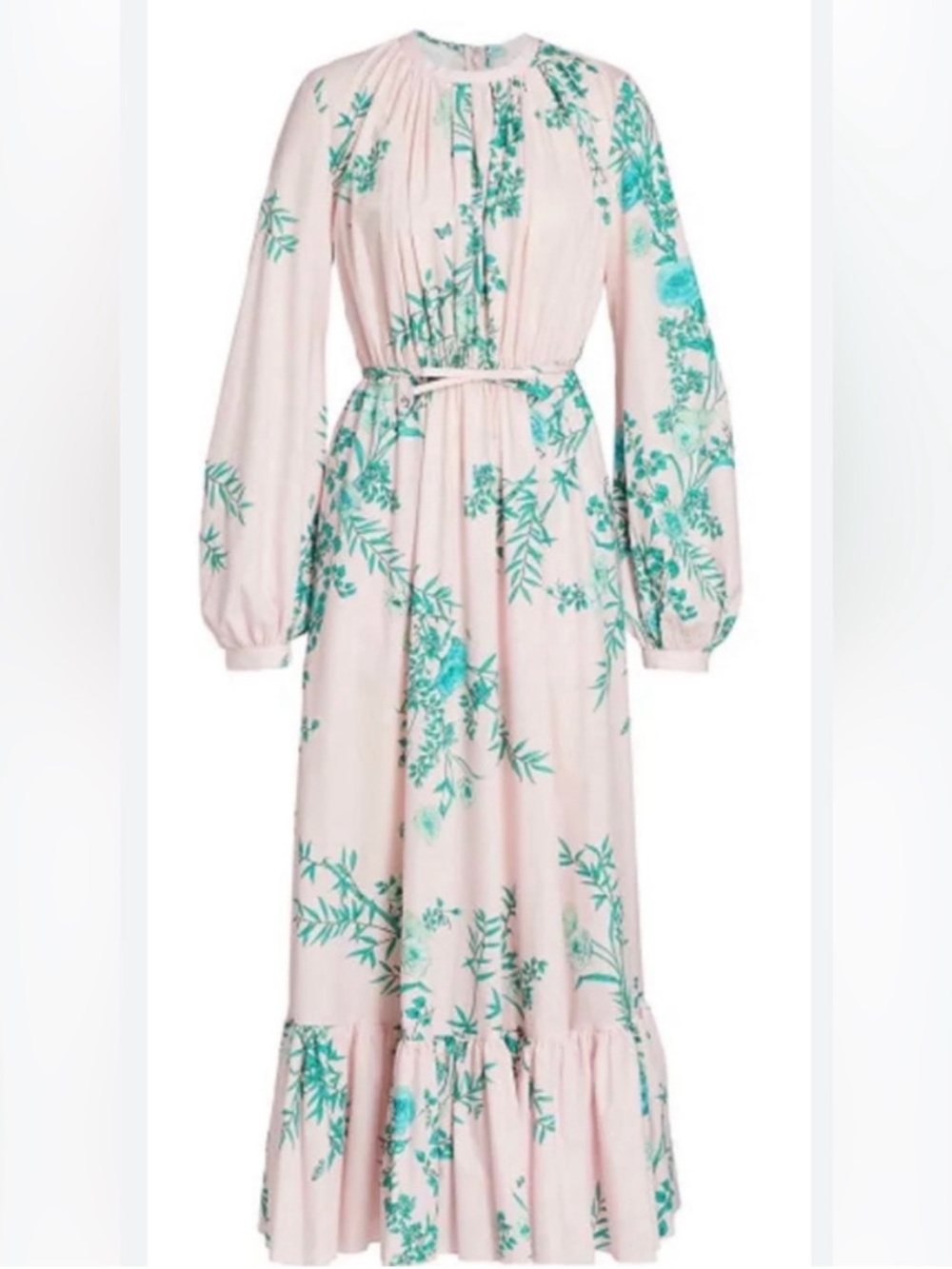 Giambattista Valli Paris Pink and Green Maxi Dress